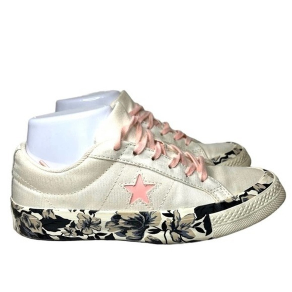 Converse One Star Sneakers Oxford Floral tween‎ size 4